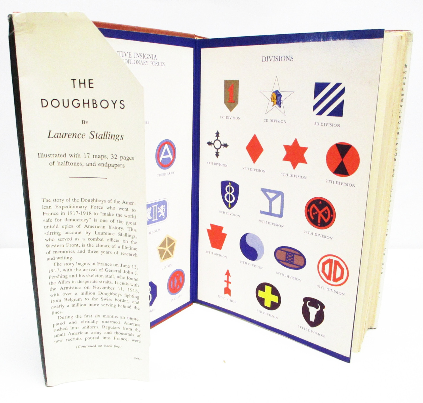 THE DOUGHBOYS The Story of AEF 1917-1918 by LAURENCE STALLINGS HCDJ 1ST/1ST WW1