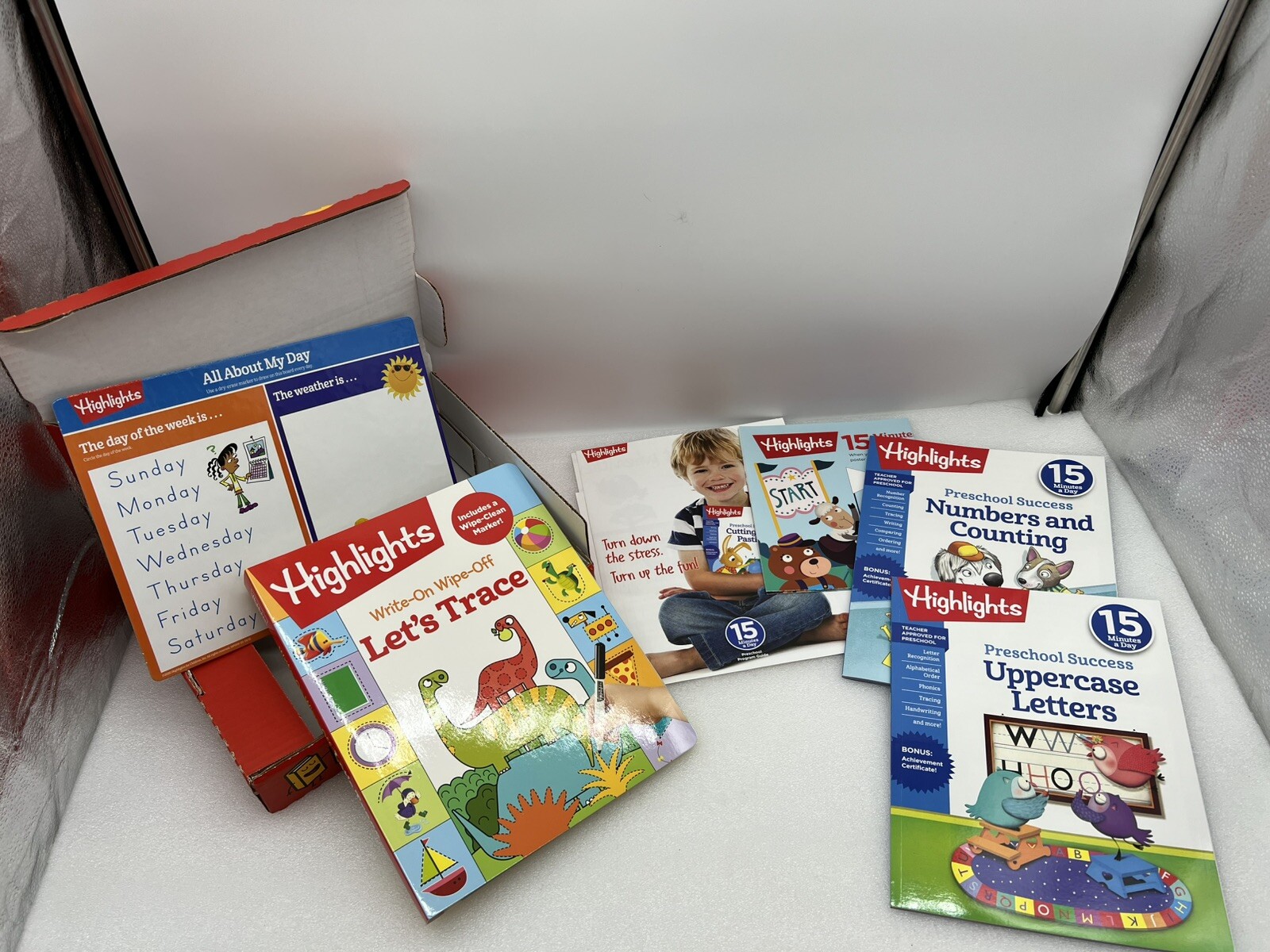Highlights My Highlights Learning Box P, K, 1 New In Open Box!