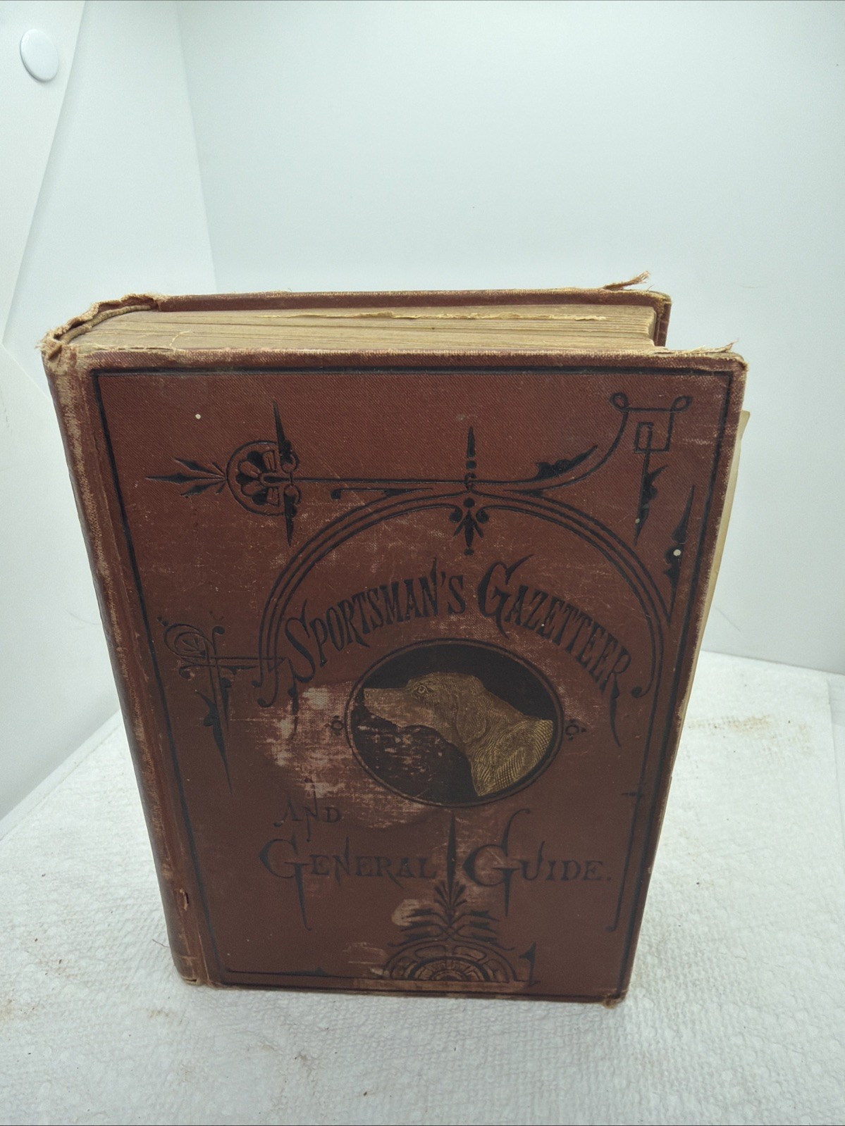 1877 antique Sportsman’s Gazetteer and General Guide, original