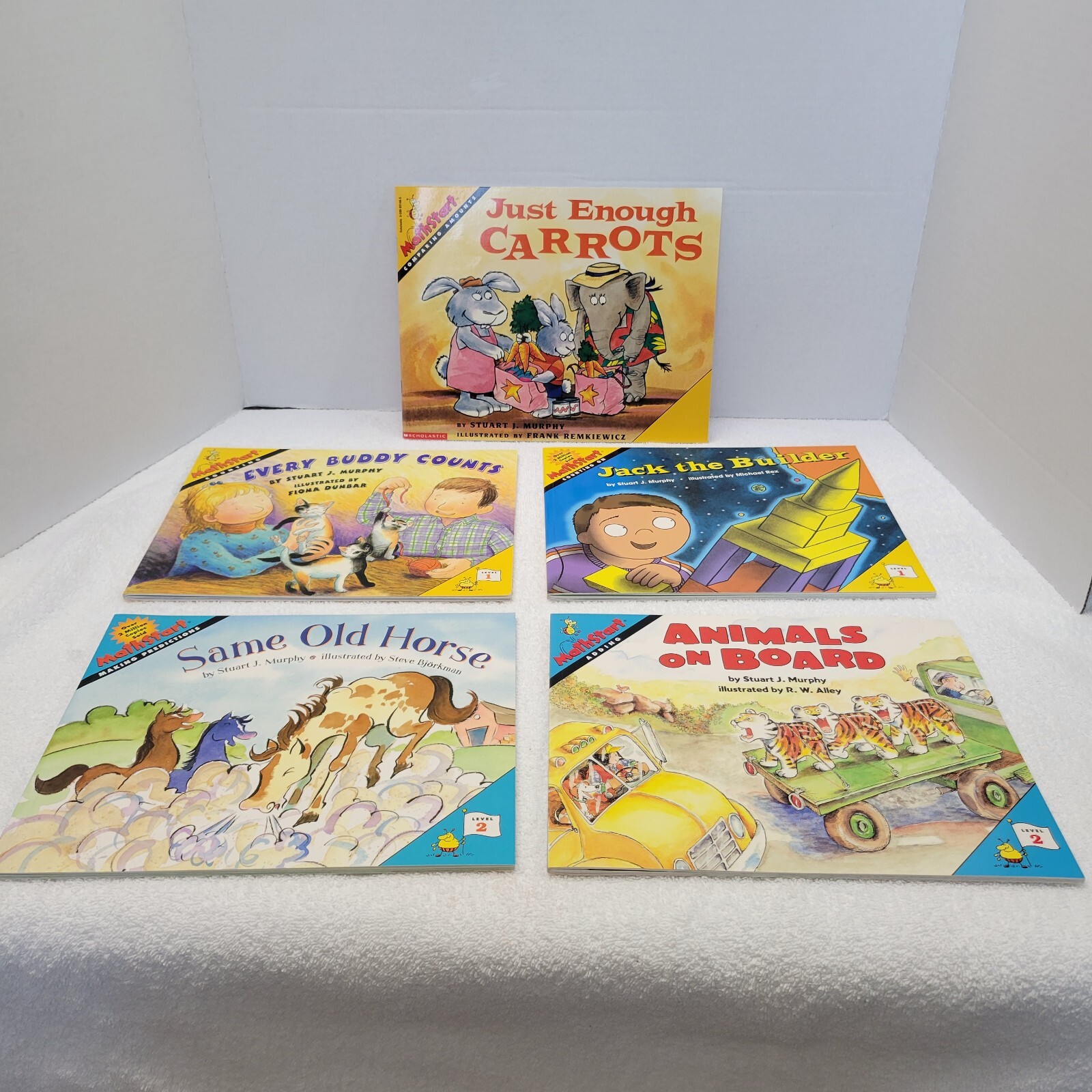 Mathstart Books Stuart J Murphy LOT Level 1 Level 2