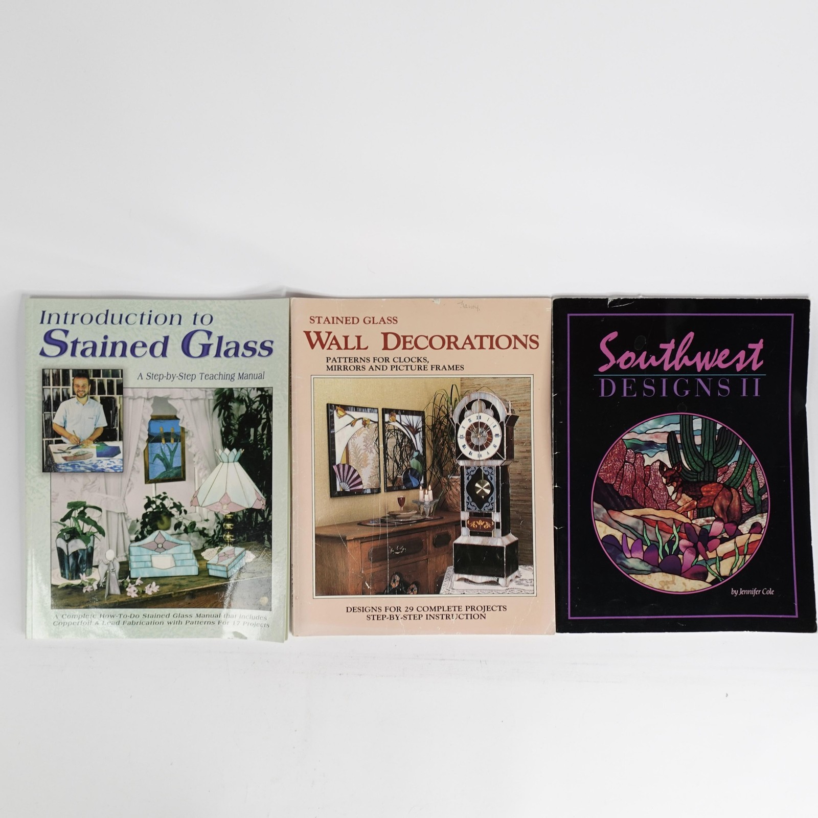 Stained Glass Book Lot 11 Patterns Technique Southwest Christmas Japanese