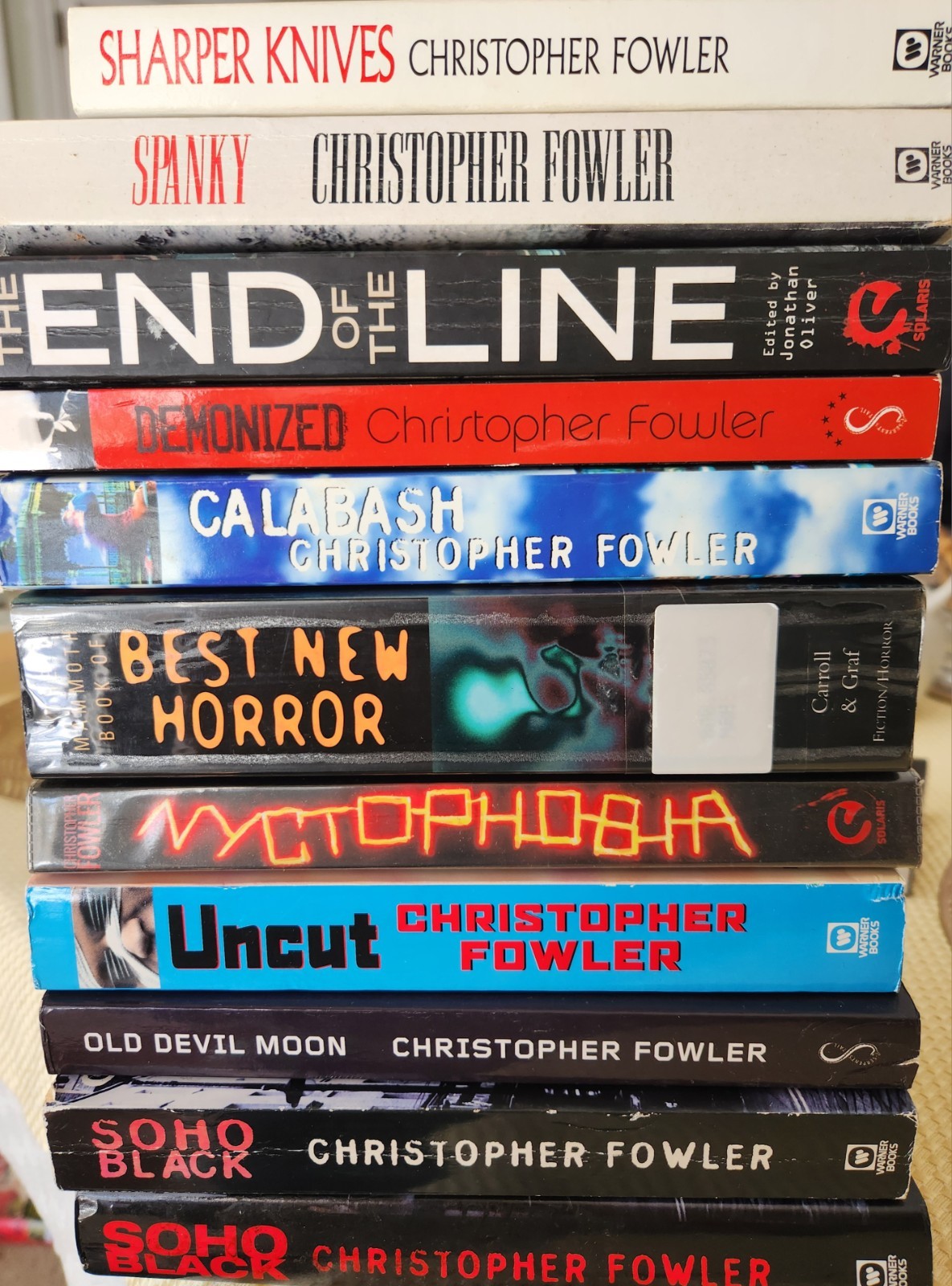 Christopher Fowler Lot of 22 books, 19 PB / 3 HB (see description for titles)