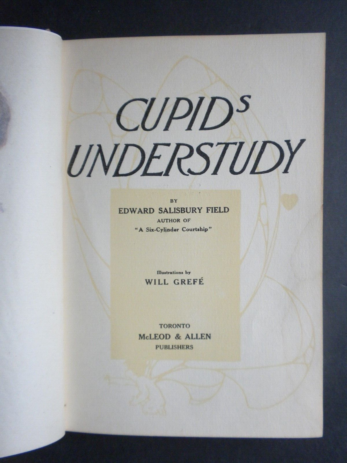 FINE BINDING Edward Field CUPID’S UNDERSTUDY Illustrated Victorian Morals 1909
