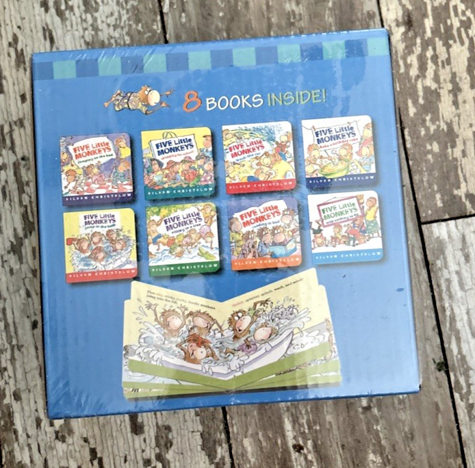 Five Little Monkeys: Adventures By Eileen Christelow 8 Books Box – Ages 4-7 – BB