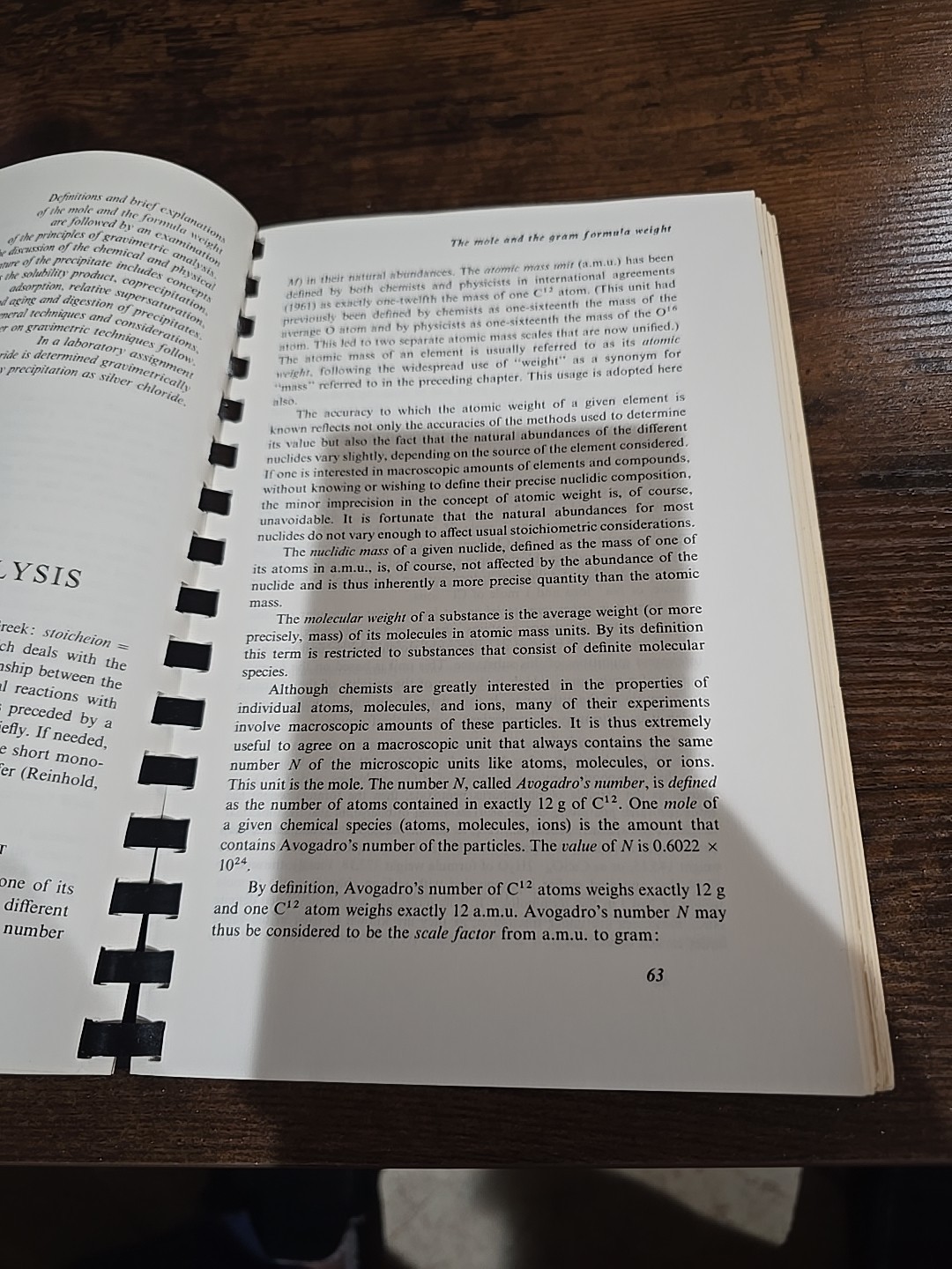 QUANTITATIVE CHEMISTRY: A Laboratory Text, Jurg Waser 1964 PB, 435 pages