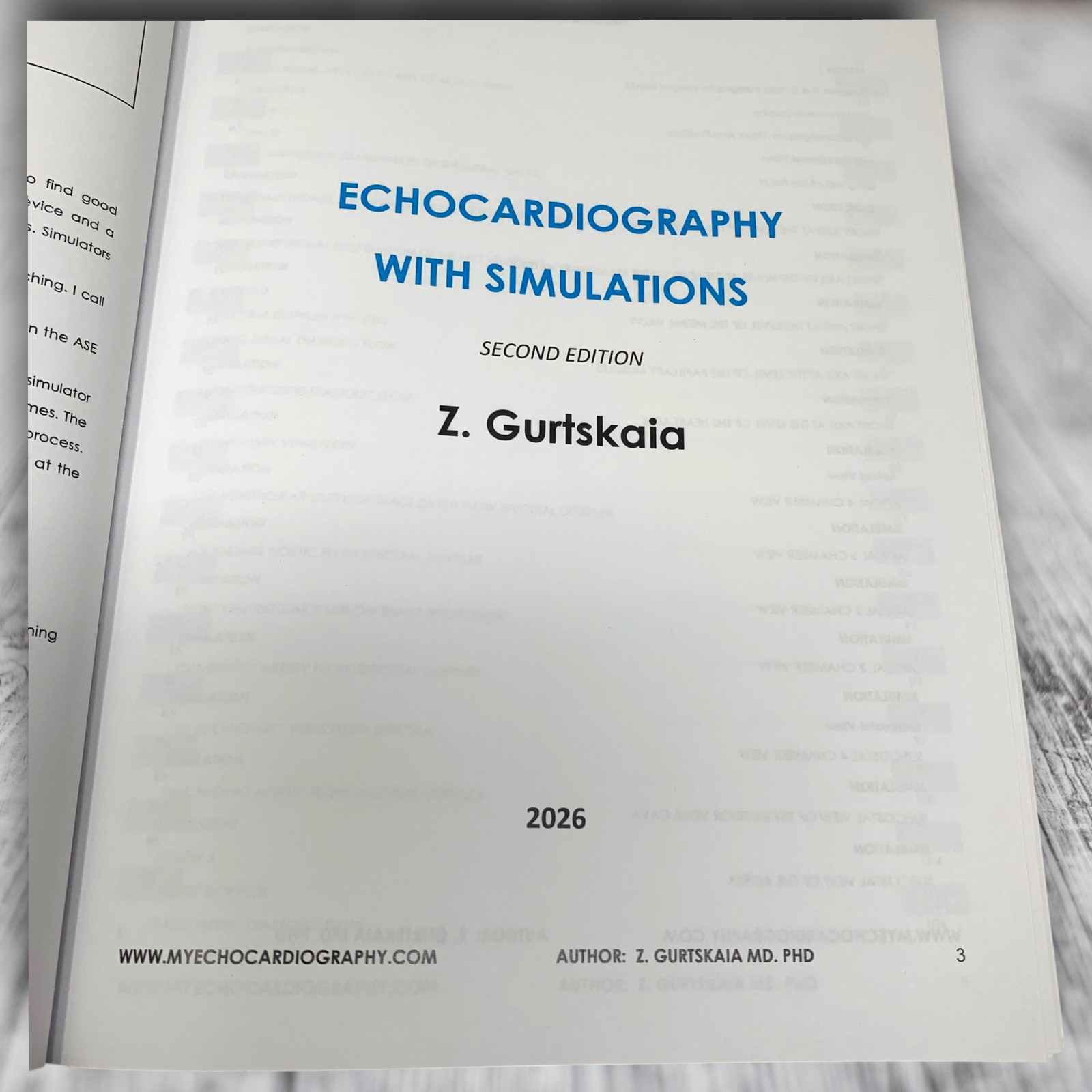 Echocardiography With Simulations 2nd Ed Z Gurtskaia HC 2026 Medical Textbook