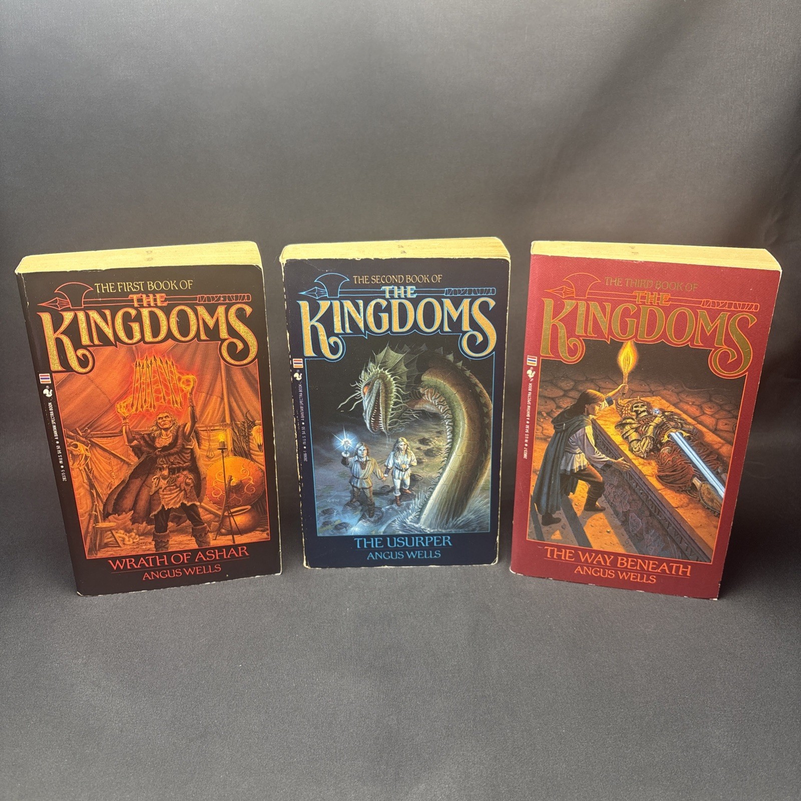 The Kingdoms Trilogy Set Book 1-3 Paperback Angus Wells Fantasy First Edition