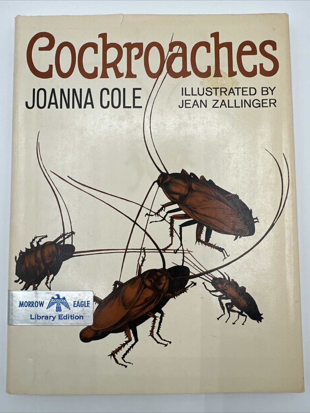 Cockroaches Joanna Cole 1971 3rd Print Jean Zallinger DJ
