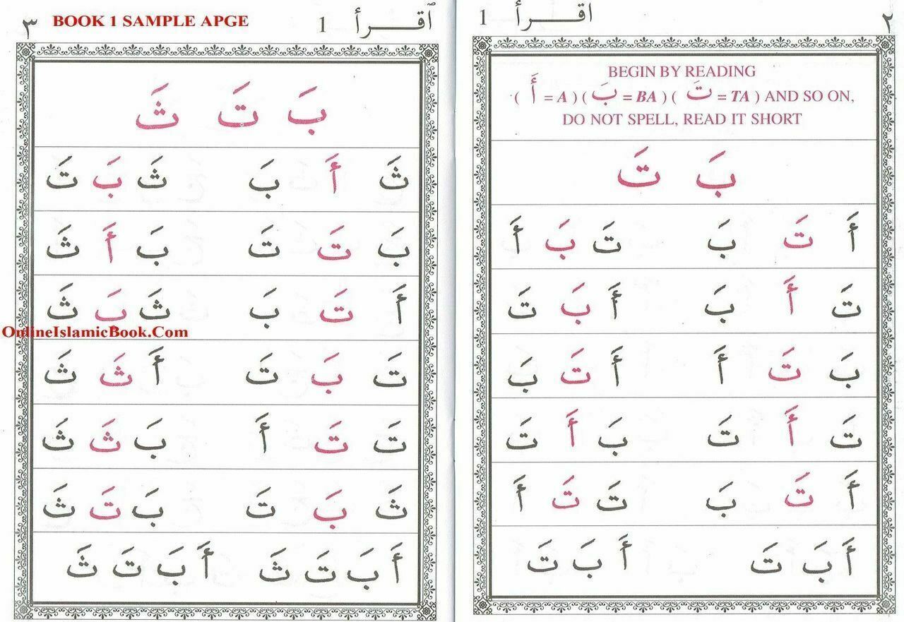 Iqra The Quick Learning Method Of Learning To Read Al-Quran