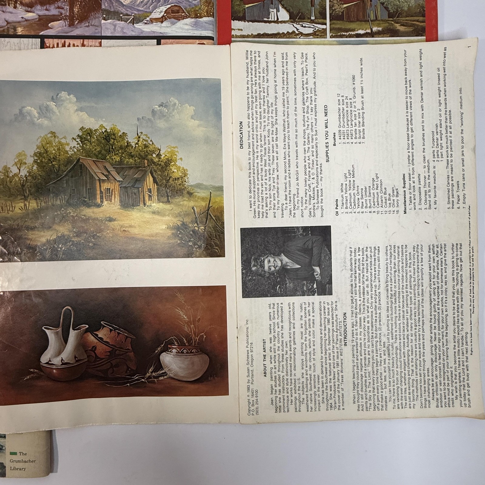 Vintage Walter T Foster Art Painting Instruction Book Lot Landscapes Seascapes