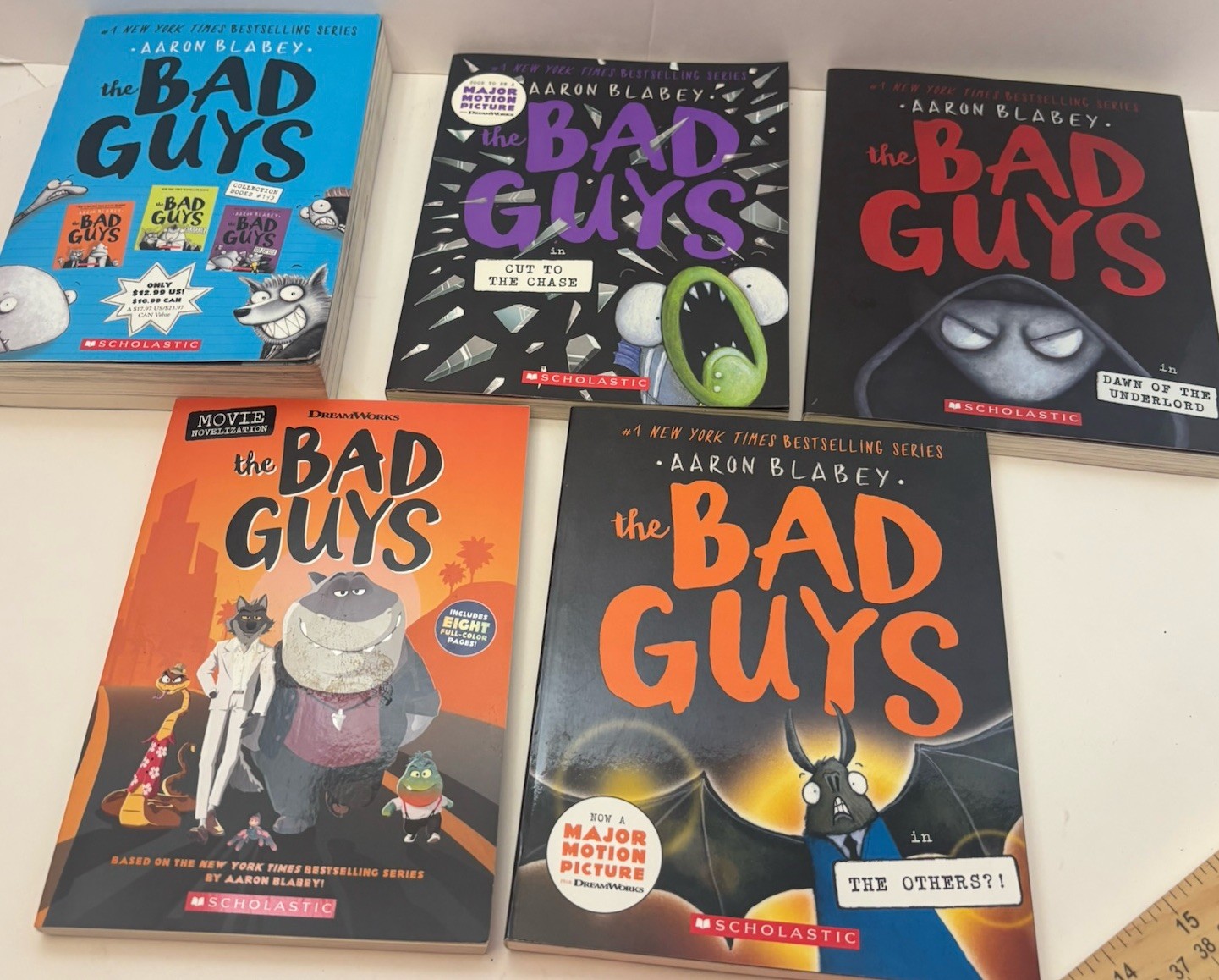 The Bad Guys Book Lot Of 5 Children’s Books Ages 6-9 Paperback Adventure Humor