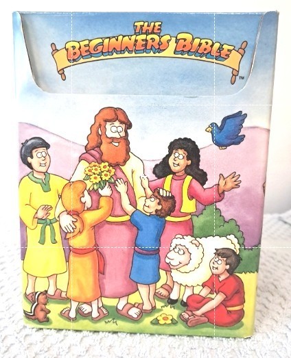 C22 The Beginners Bible Grolier Flash Cards Box Christian Kids Homeschool Sunday