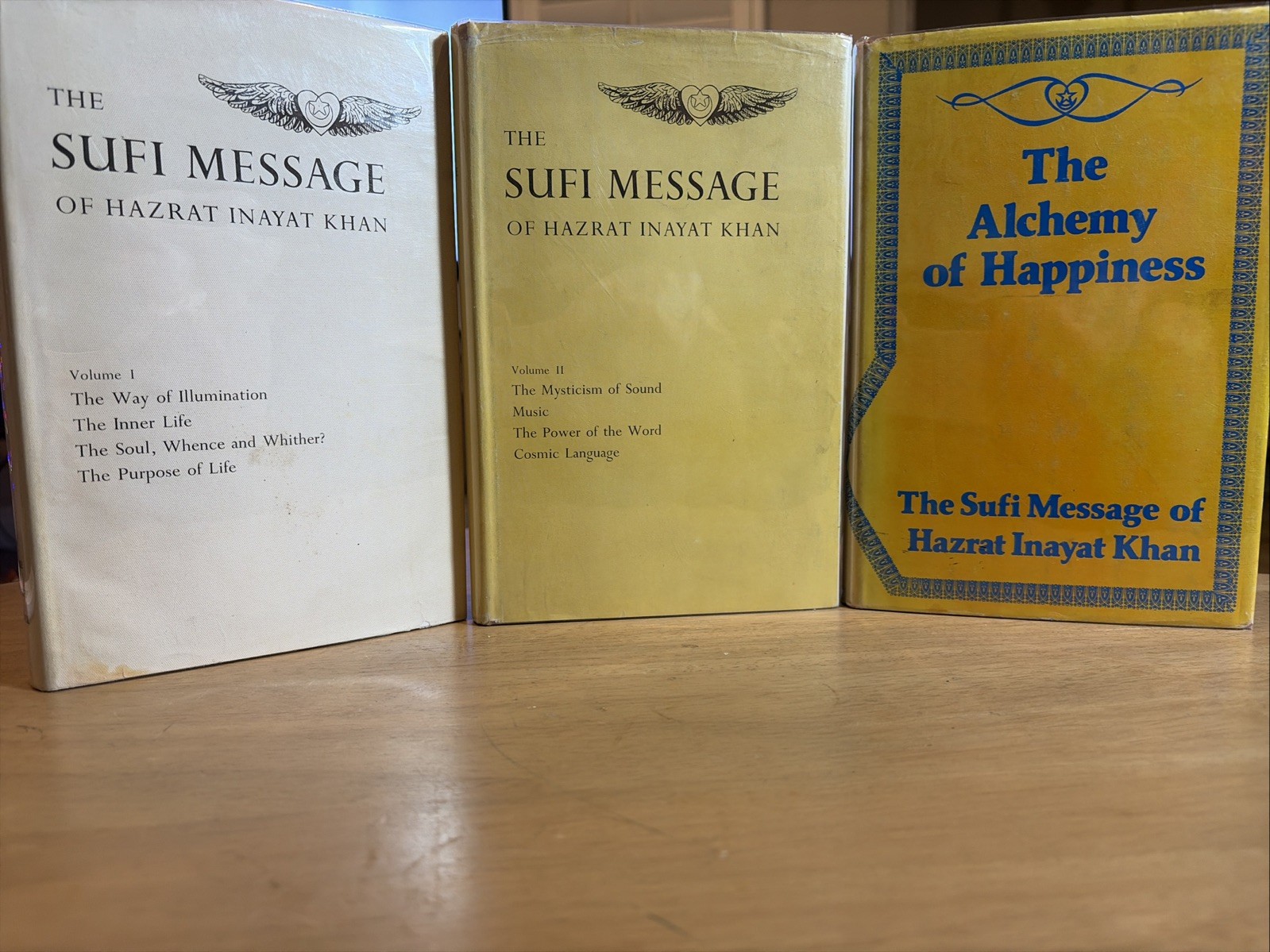 Lot 3 The Sufi Message Of Hazrat Inayat Khan 1960 Vols 1 2 & 6 HCDJ 2 1st Print