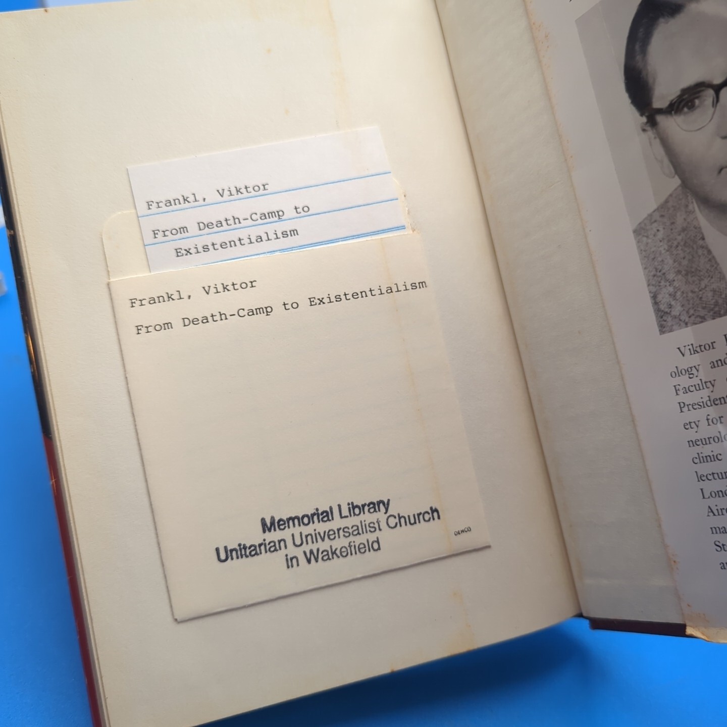From Death-Camp to Existentialism Viktor Frankl 1959 1st Edition 1st Print HCDJ