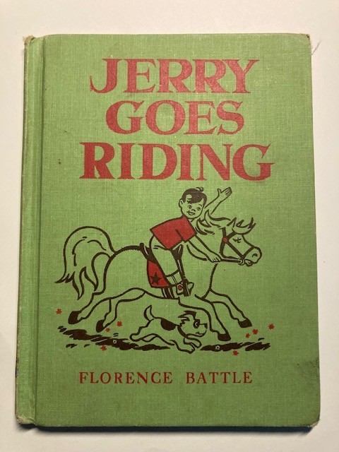 1962 Jerry Goes Riding HC Easy To Read Children’s Book Benefic Press