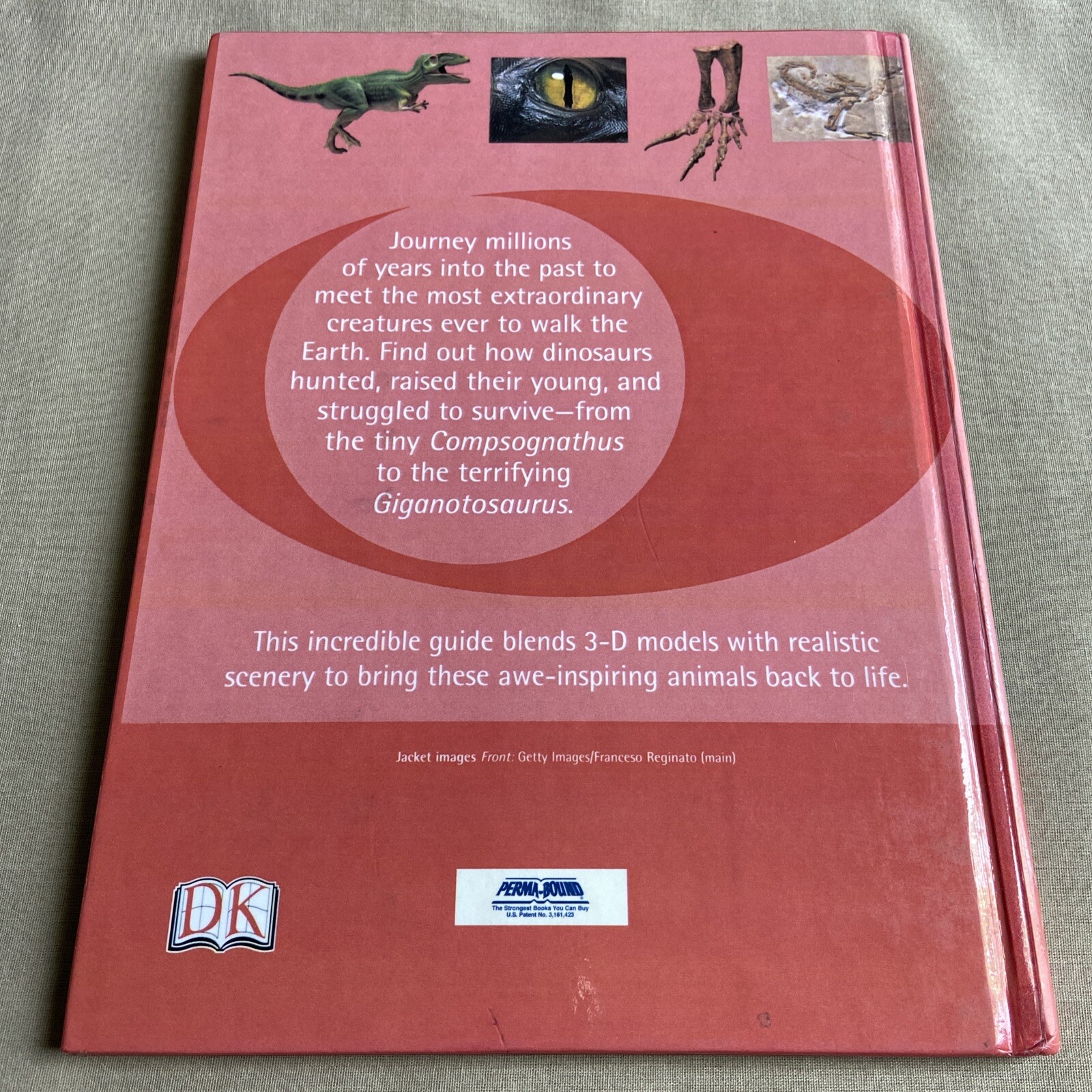 Guide to Dinosaurs by David Lambert (2000, DK Hardcover PERMA-BOUND) Children NF