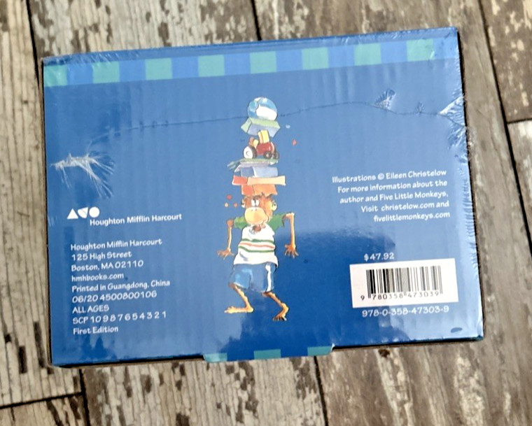 Five Little Monkeys: Adventures By Eileen Christelow 8 Books Box – Ages 4-7 – BB