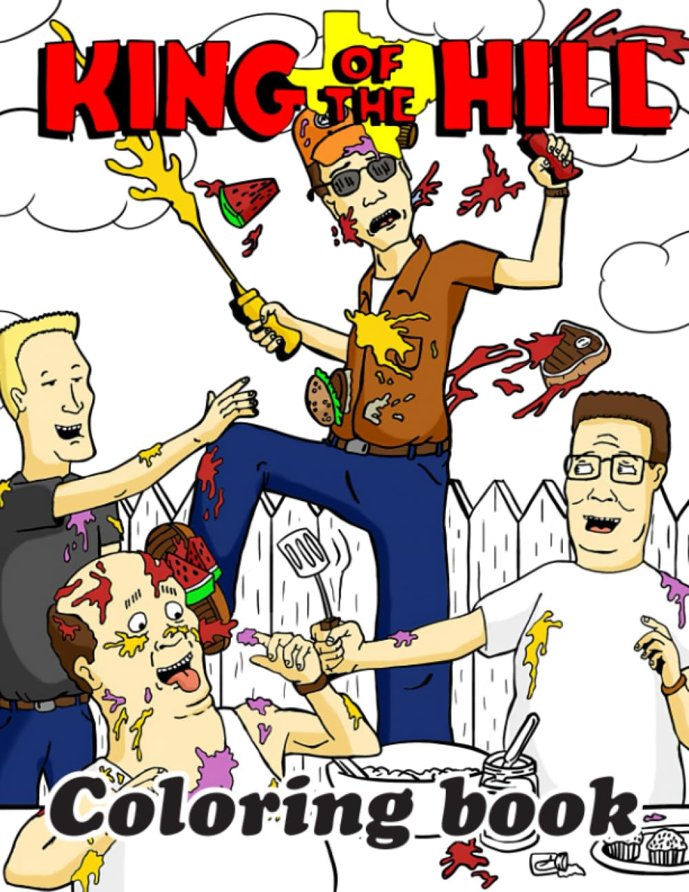 King of the Hill Coloring Book: Christmas, Secret Santa, Birthday Gift Idea