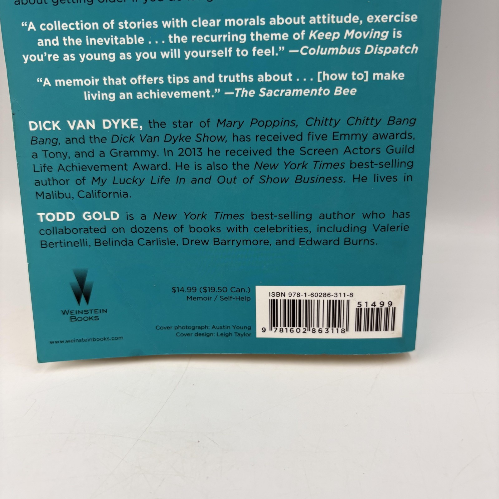 Keep Moving Dick Van Dyke Todd Gold Self-Help Trade Paperback 1st Ed Weinstein