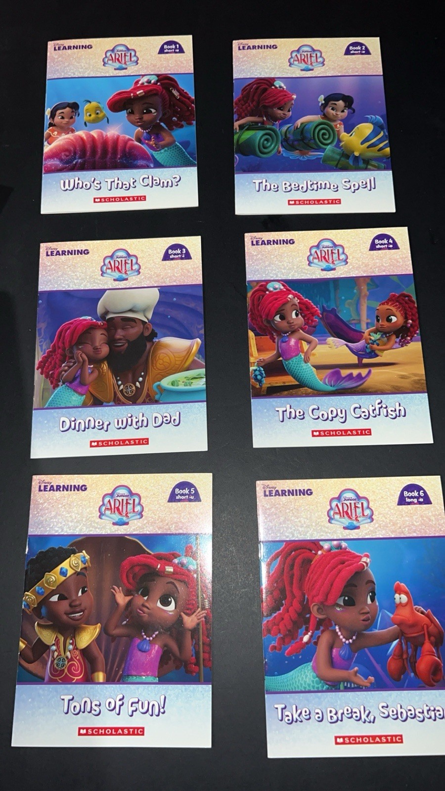 Disney Junior Ariel Phonics Fun 12 Book Set Scholastic Reading Learning