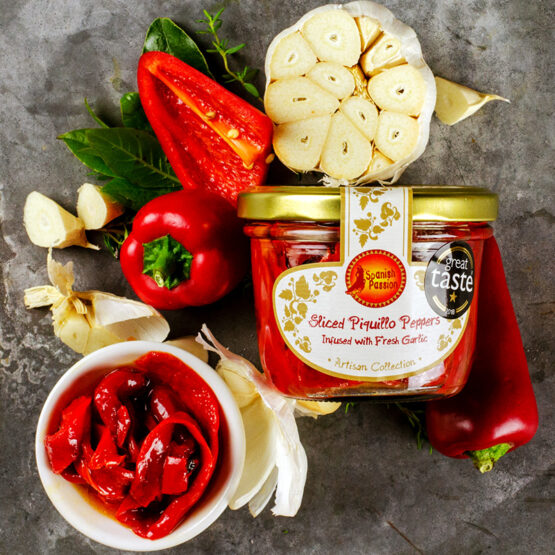 Piquillo Peppers With Garlic Infused Olive Oil (200g)