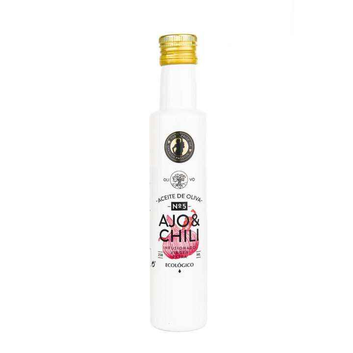 INFUSED ORGANIC EVOO GARLIC & CHILLI  250ML - Image 2