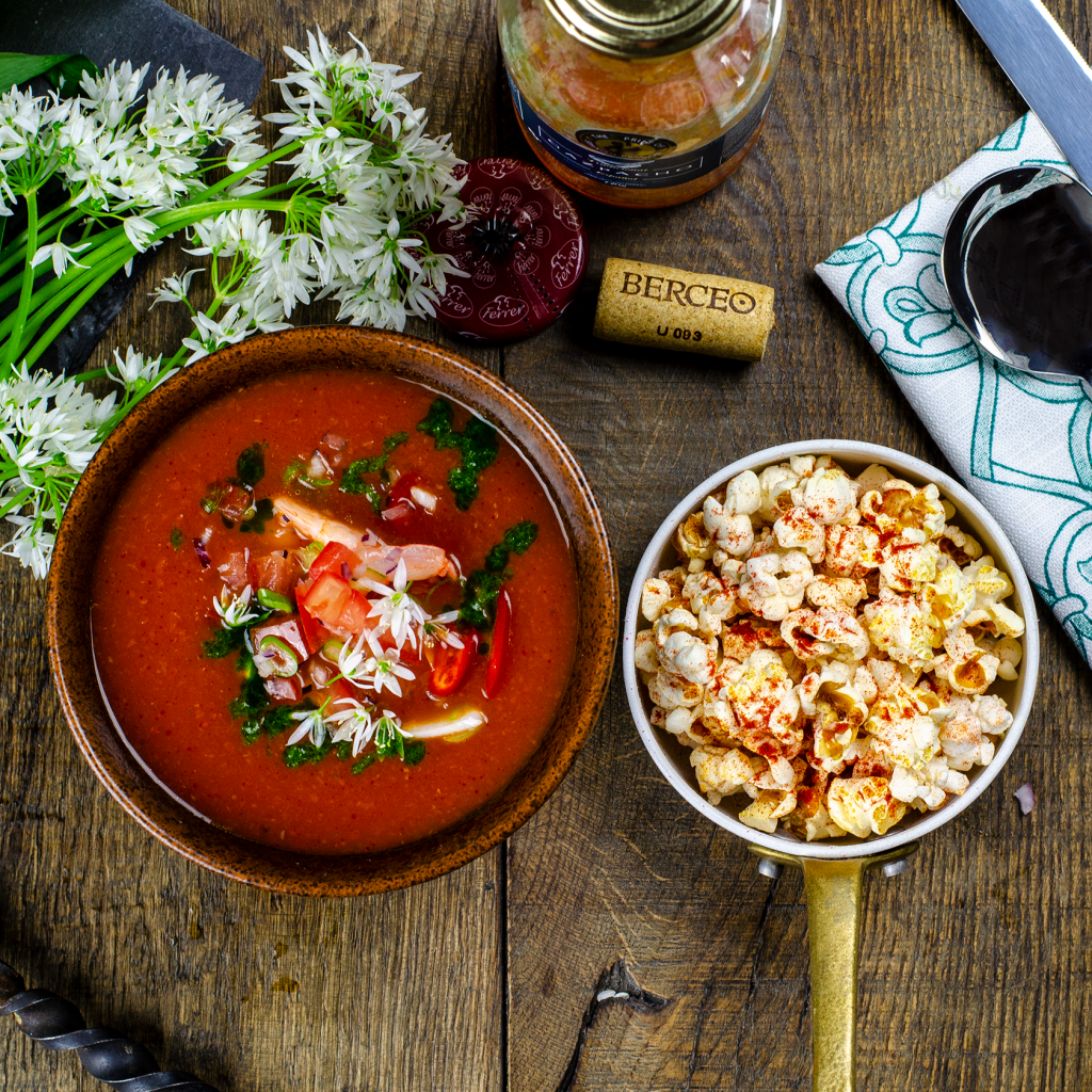 Gazpacho Popcorn