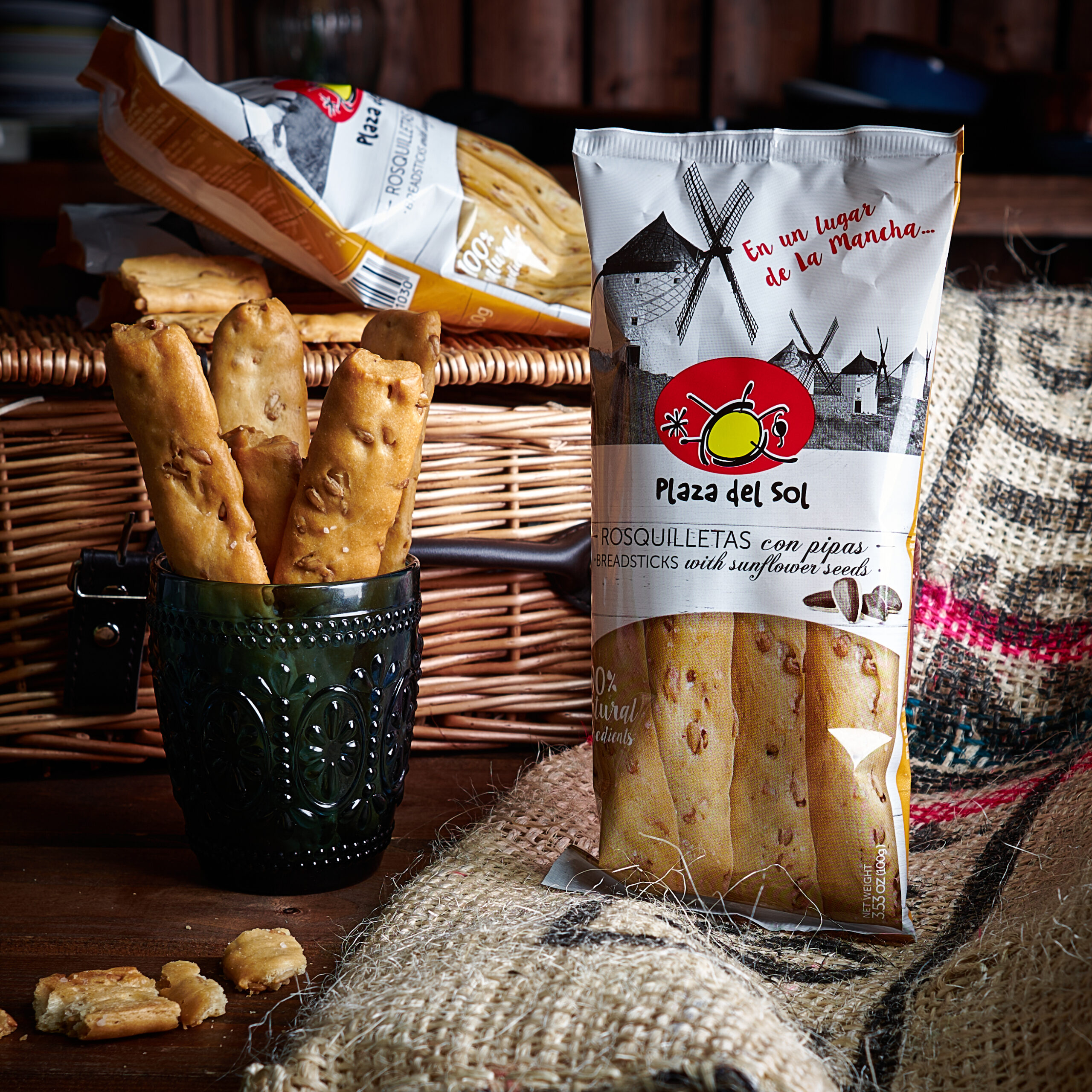 BREADSTICKS WITH SUNFLOWER SEEDS 100G Spanish Passion Foods & Wines