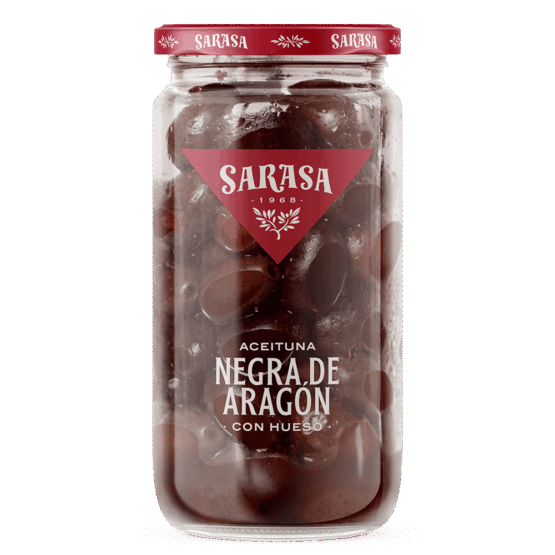Delicious black olives from Aragon.