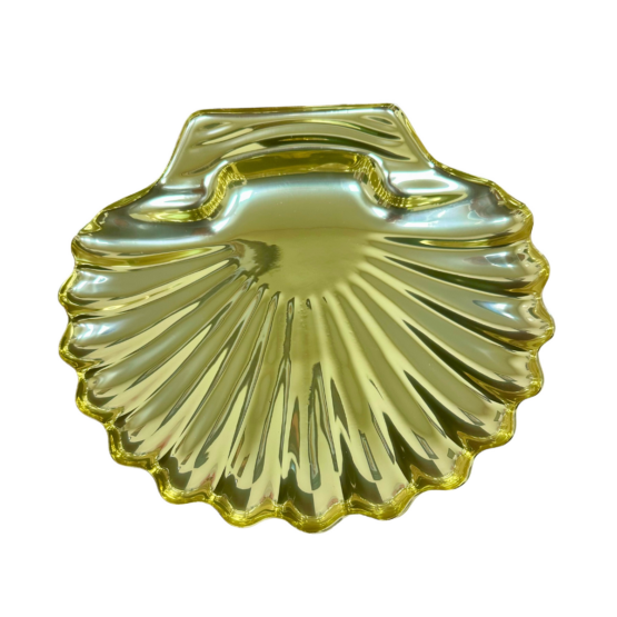 Plastic Gold Shell Tray - Large