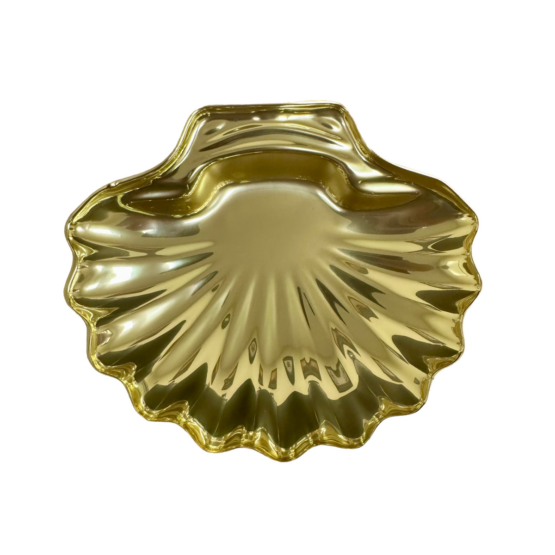 Plastic Gold Shell Tray Pack of 3 - Small